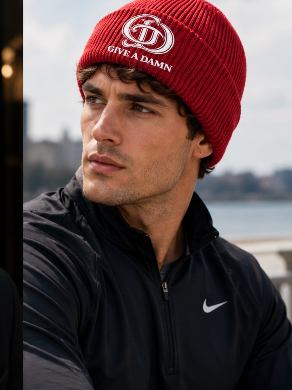 GIVE A DAMN Premium Beanie